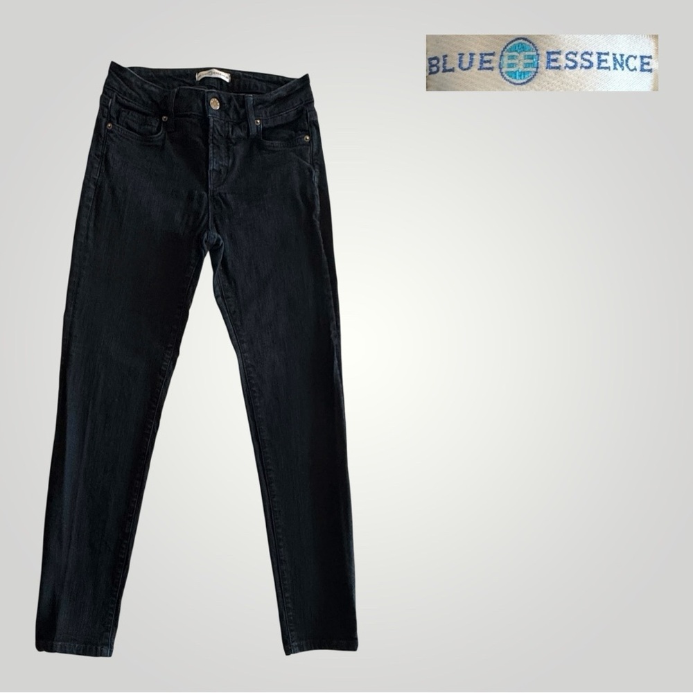 BLUE ESSENCE Slim Leg Black Jeans - Picture 2 of 8